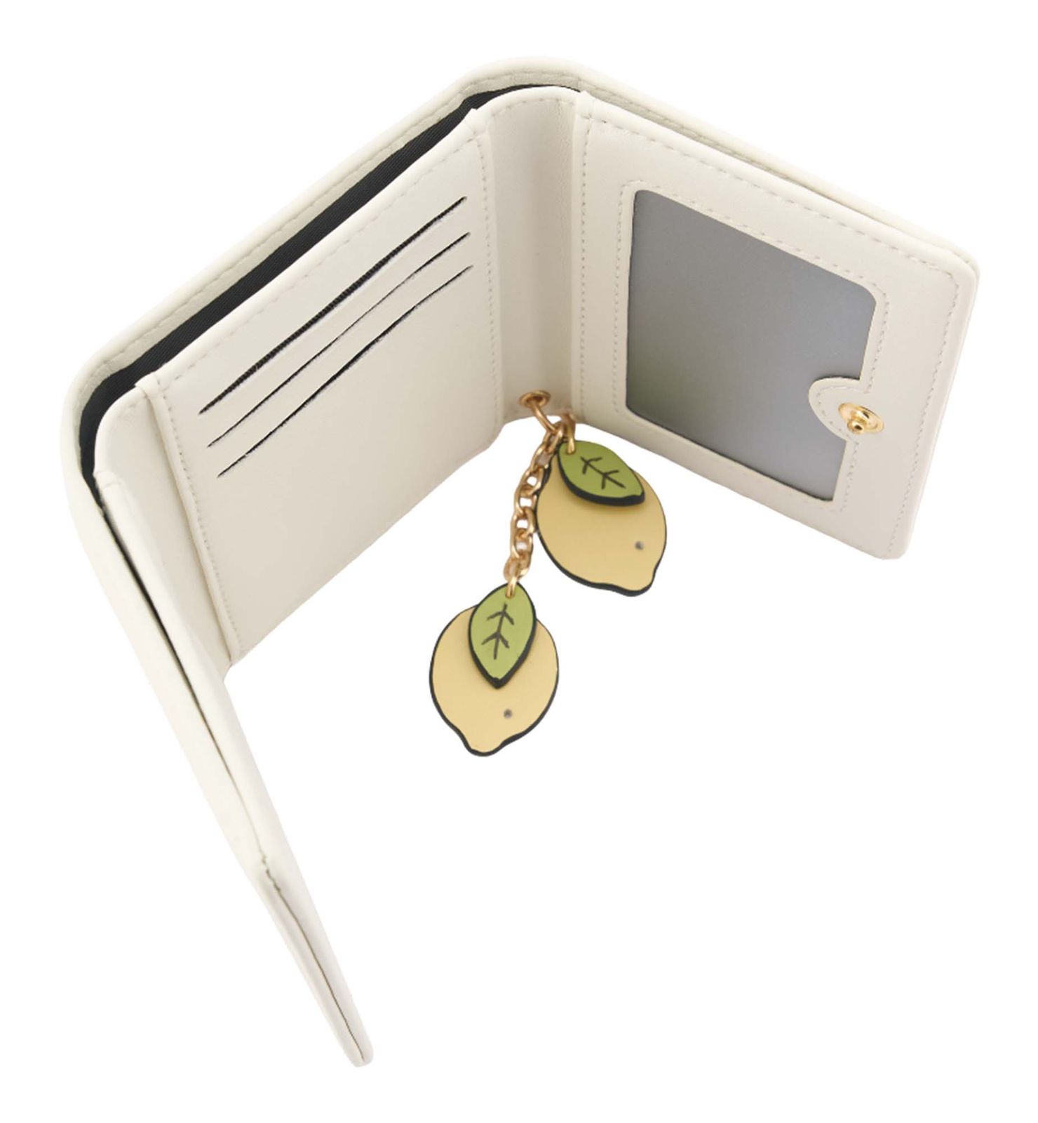 SEIDENFELT MANUFAKTUR Ilmi with Lemons Wallet Soft Cream SEIDENFELT MANUFAKTUR Ilmi with Lemons Wallet Soft Cream