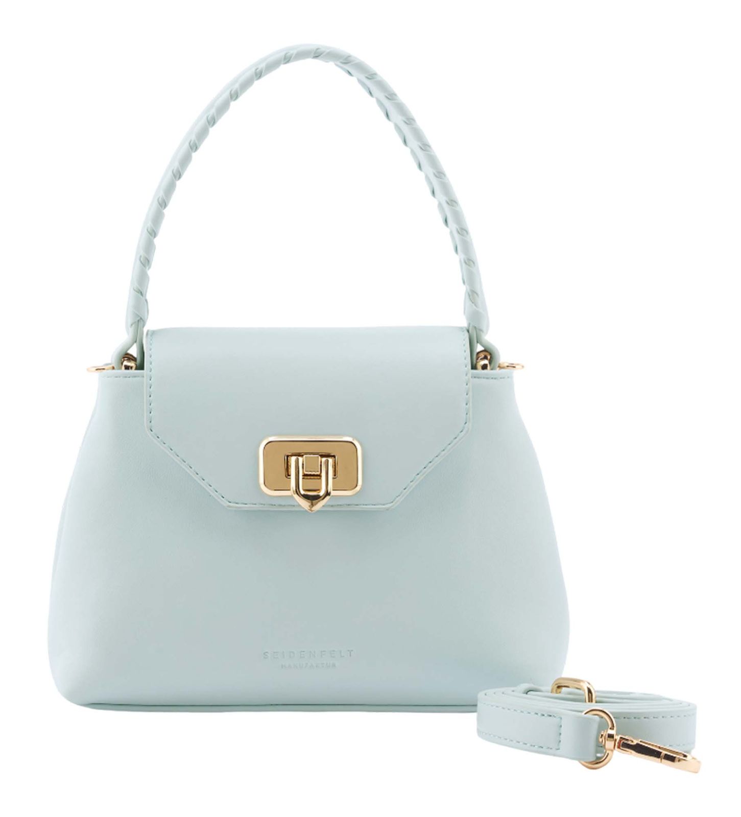 SEIDENFELT MANUFAKTUR Lilla Edet Top Handle Bag Sea salt blue