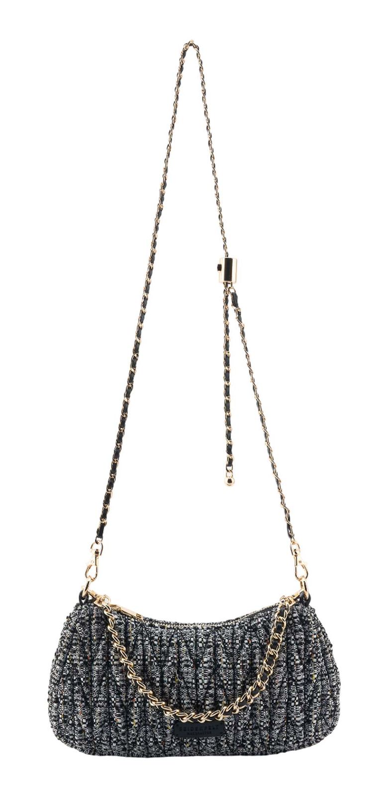 SEIDENFELT MANUFAKTUR Floro Crossbody Bag Black & White