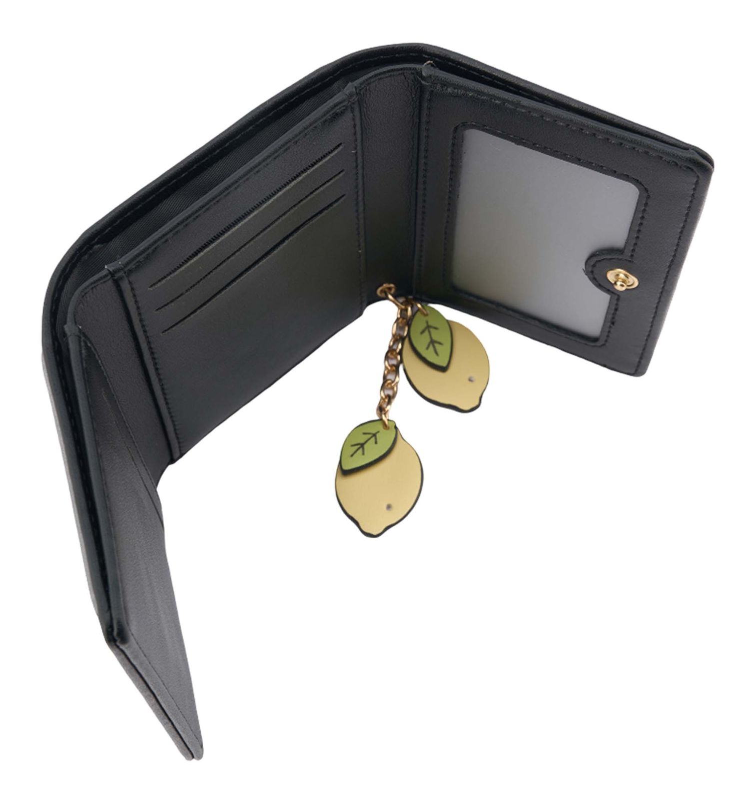 SEIDENFELT MANUFAKTUR Ilmi with Lemons Wallet Black SEIDENFELT MANUFAKTUR Ilmi with Lemons Wallet Black