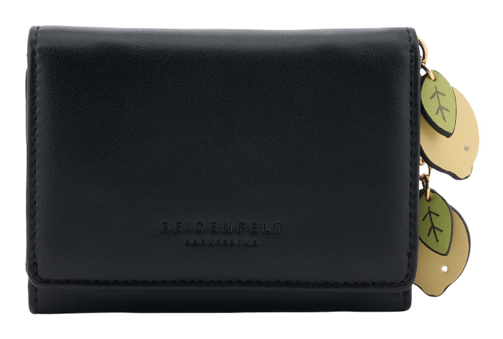 SEIDENFELT MANUFAKTUR Ilmi with Lemons Wallet Black