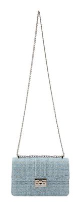 SEIDENFELT MANUFAKTUR Roros East-West Bag Sea Blue Tweed