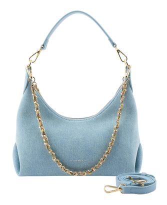 SEIDENFELT MANUFAKTUR Huuvari Hobo Bag Denim in Blue