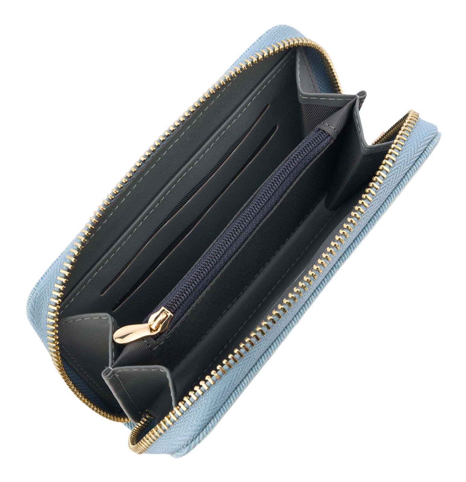 SEIDENFELT MANUFAKTUR Ebba Wallet Denim in Blue SEIDENFELT MANUFAKTUR Ebba Wallet Denim in Blue