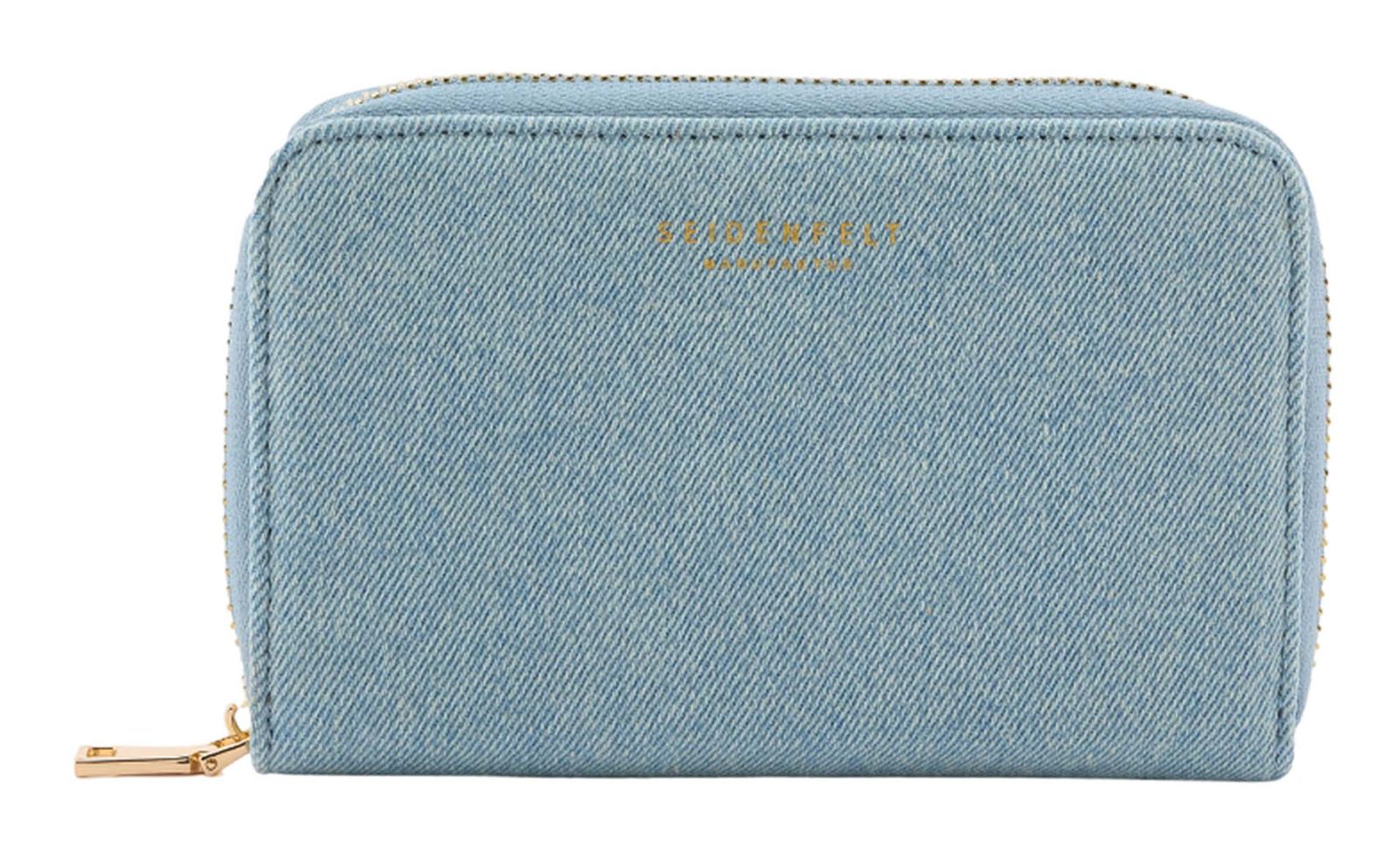 SEIDENFELT MANUFAKTUR Ebba Wallet Denim in Blue