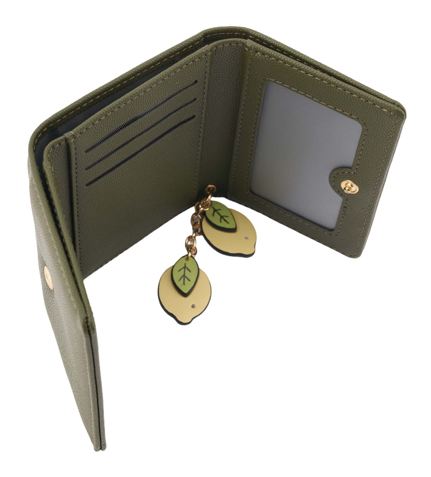 SEIDENFELT MANUFAKTUR Ilmi with Lemons Wallet Olive SEIDENFELT MANUFAKTUR Ilmi with Lemons Wallet Olive