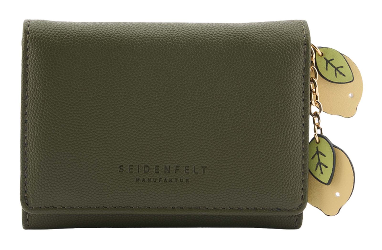 SEIDENFELT MANUFAKTUR Ilmi with Lemons Wallet Olive