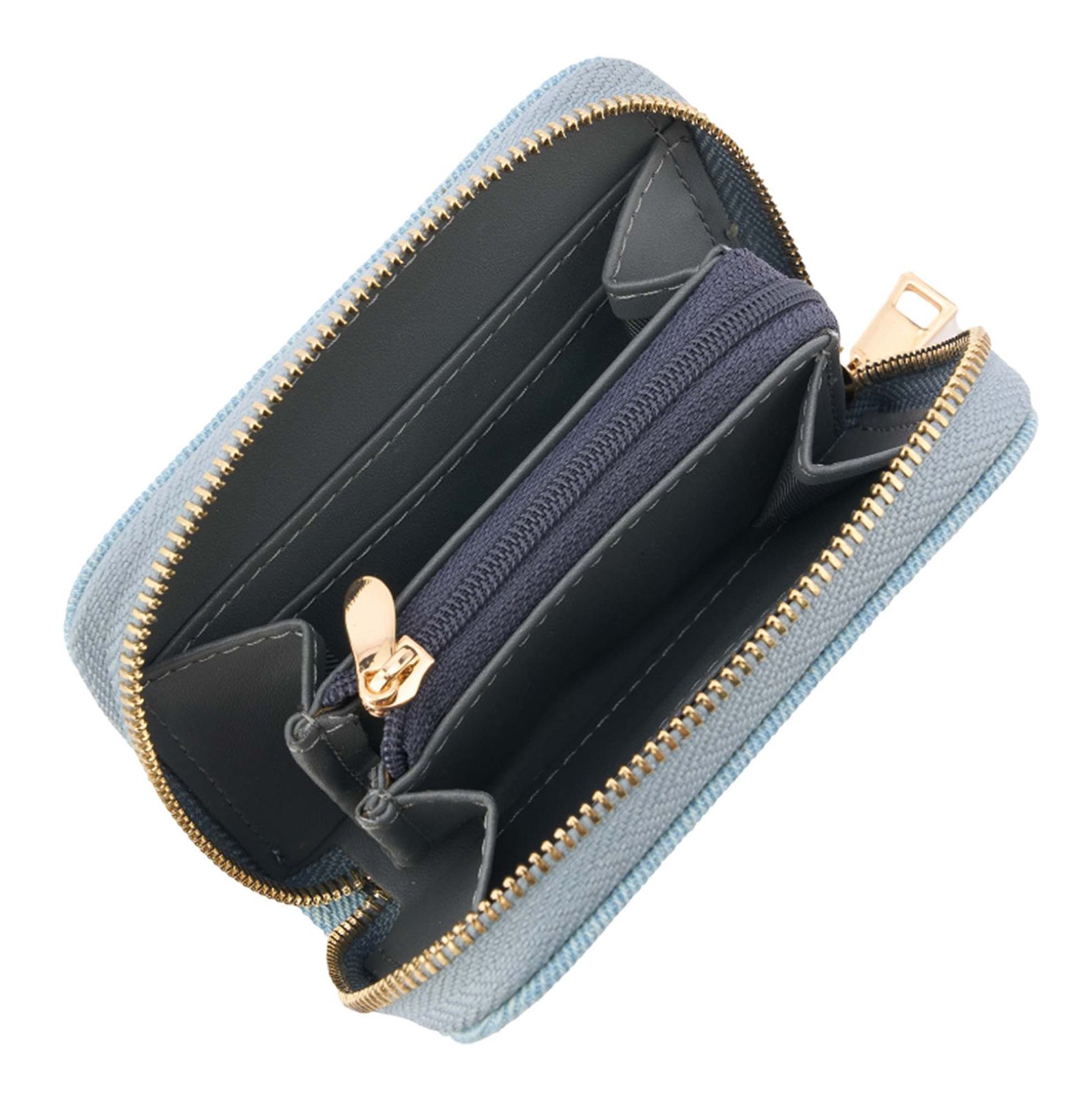 SEIDENFELT MANUFAKTUR Ylva Wallet Denim in Blue SEIDENFELT MANUFAKTUR Ylva Wallet Denim in Blue