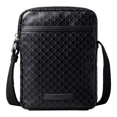 Calvin Klein Emblem Aop Coated Slim Reporter Black AOP