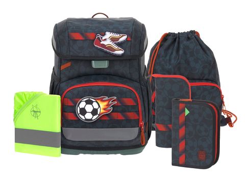 Lässig Light Unique School Set 7-teilig Football deep blue