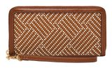 FOSSIL Logan RFID Zip Around Clutch Neutral Multi
