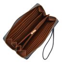 FOSSIL Logan RFID Zip Around Clutch Nostalgia Blue FOSSIL Logan RFID Zip Around Clutch Nostalgia Blue