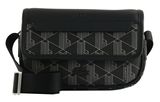 LACOSTE The Blend Messenger Bag XS Monogram Noir Gris LACOSTE The Blend Messenger Bag XS Monogram Noir Gris