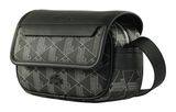 LACOSTE The Blend Messenger Bag XS Monogram Noir Gris LACOSTE The Blend Messenger Bag XS Monogram Noir Gris