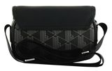 LACOSTE The Blend Messenger Bag XS Monogram Noir Gris LACOSTE The Blend Messenger Bag XS Monogram Noir Gris