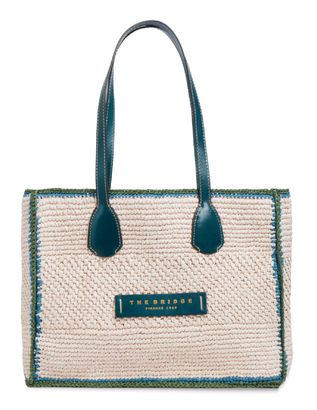 THE BRIDGE Luna Shopping Bag Pavone / Oro