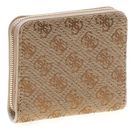 GUESS Jessa SLG Zip Around Wallet S Latte Logo