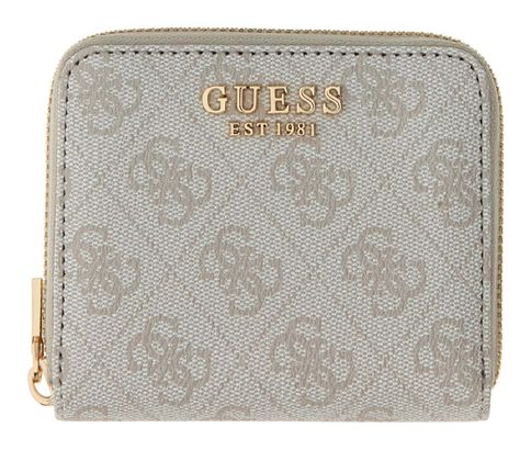 GUESS Laurel II SLG Small Zip Around Wallet Bone Logo