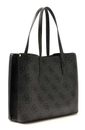 GUESS Meridian II Girlfriend Tote Bag Coal Logo