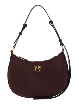 PINKO Half-Moon Mini Bag S Burgundy Wine - Antique Gold