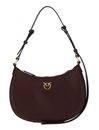 PINKO Half-Moon Mini Bag S Burgundy Wine - Antique Gold