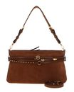 PINKO Belt Bag Classic Suede Brown - Lion - Antique Gold