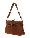 PINKO Belt Bag Classic Suede Brown - Lion - Antique Gold