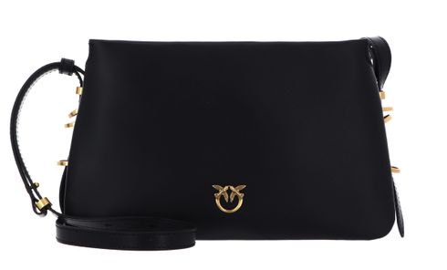 PINKO Triplet Mini Vitello Morbido Black + Antique Gold