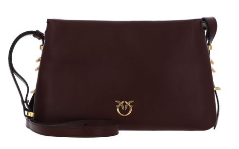 PINKO Triplet Mini Vitello Morbido Burgundy Wine - Antique Gold