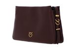 PINKO Triplet Mini Vitello Morbido Burgundy Wine - Antique Gold