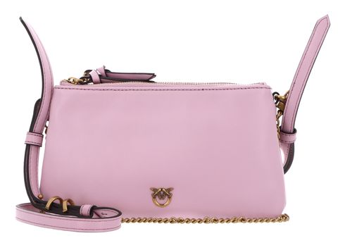 PINKO Double Mini Vitello Morbido Light Pink + Antique Gold