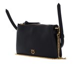 PINKO Double Mini Vitello Morbido Black + Antique Gold