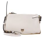 PINKO Double Mini Vitello Morbido White + White + Antique Gold