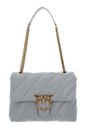 PINKO Love Puff Big CL Sheep Nappa L Pearl Grey - Antique Gold