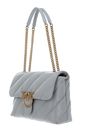 PINKO Love Puff Big CL Sheep Nappa L Pearl Grey - Antique Gold