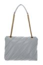 PINKO Love Puff Big CL Sheep Nappa L Pearl Grey - Antique Gold