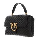 PINKO Love Lady Puff Mini CL Sheep Nappa Chevron S Verde Fango
