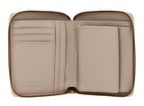 PINKO Taylor Zip Around Wallet Beige - Smoke Grey - Antique Gold