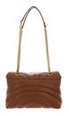 PINKO Love Puff Mini CL Sheep Nappa Quilt S Brown - Lion - Antique Gold