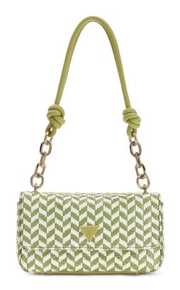 GUESS Tessi Flap Shoulder Bag Olive Multi