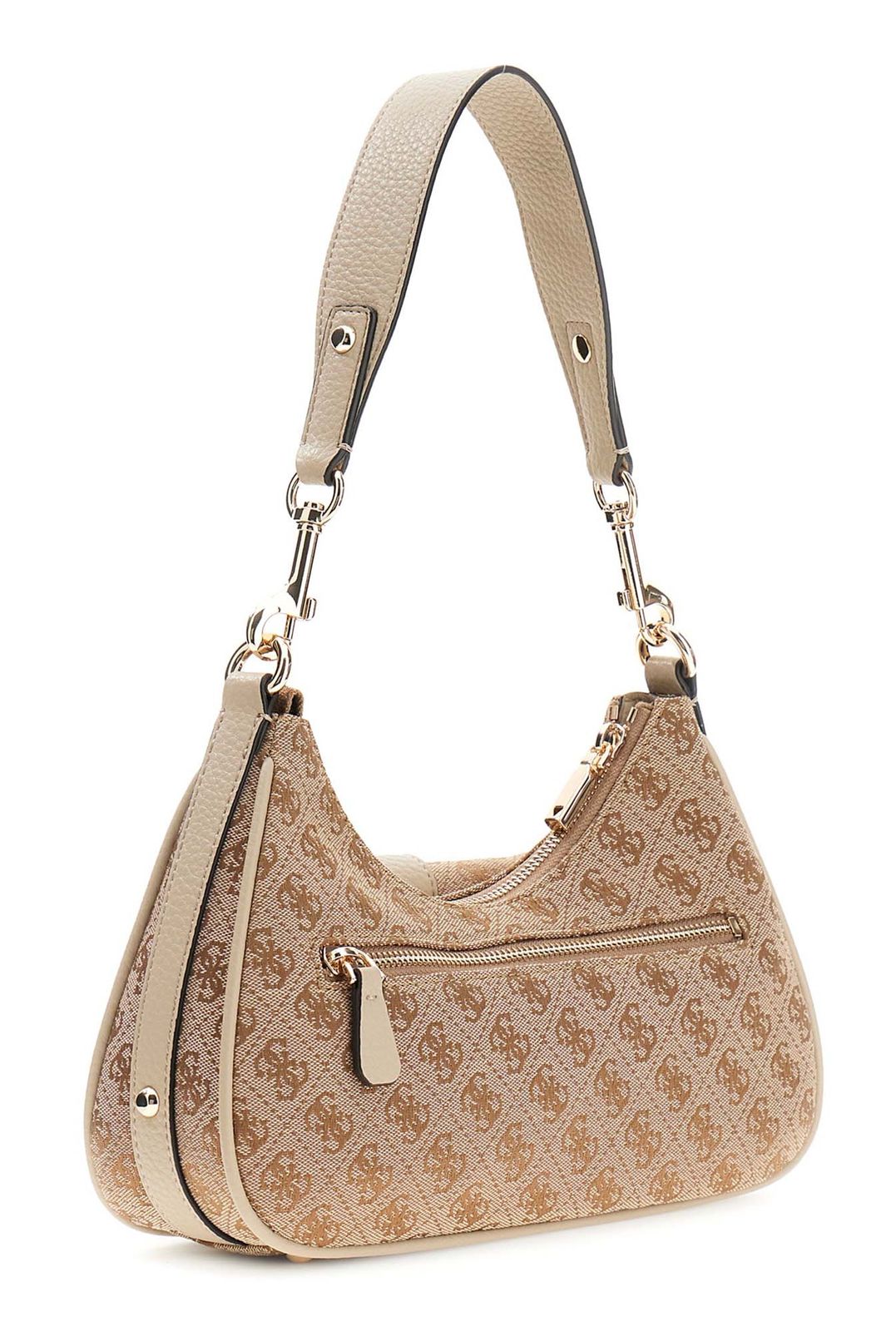 GUESS Jessa Shoulder Bag Latte Logo GUESS Jessa Shoulder Bag Latte Logo