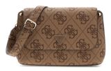 GUESS Meridian II Flap Crossbody Bag Latte Logo