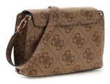 GUESS Meridian II Flap Crossbody Bag Latte Logo