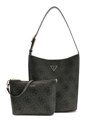 GUESS Meridian II Bucket Bag Coal Logo