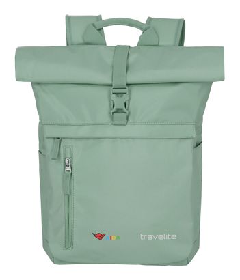 travelite Basic Aida Rollup Backpack Light Green