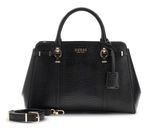 GUESS Leona Multi Compartment Satchel M Black