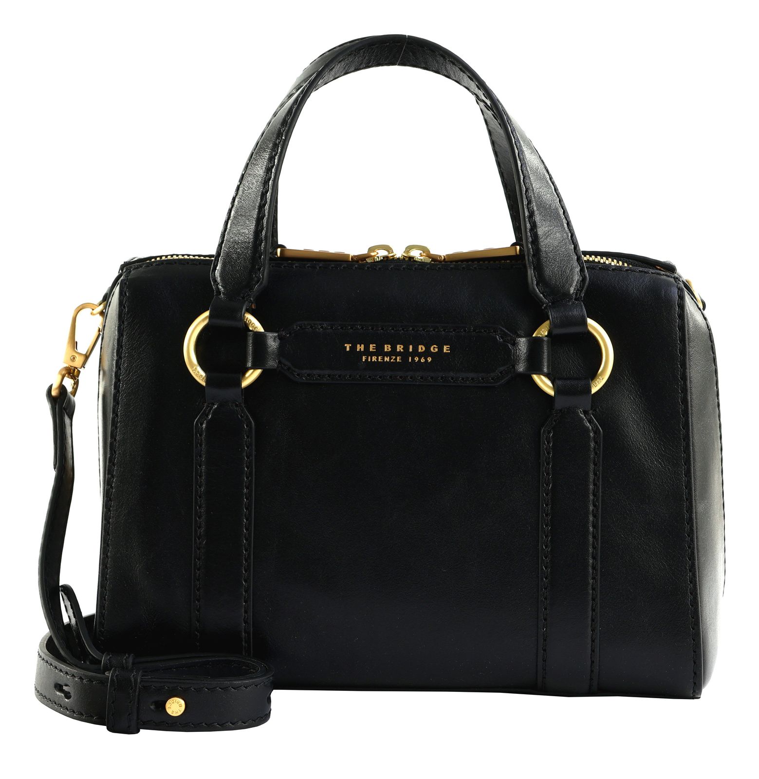 THE BRIDGE Laura Handbag Nero / Oro