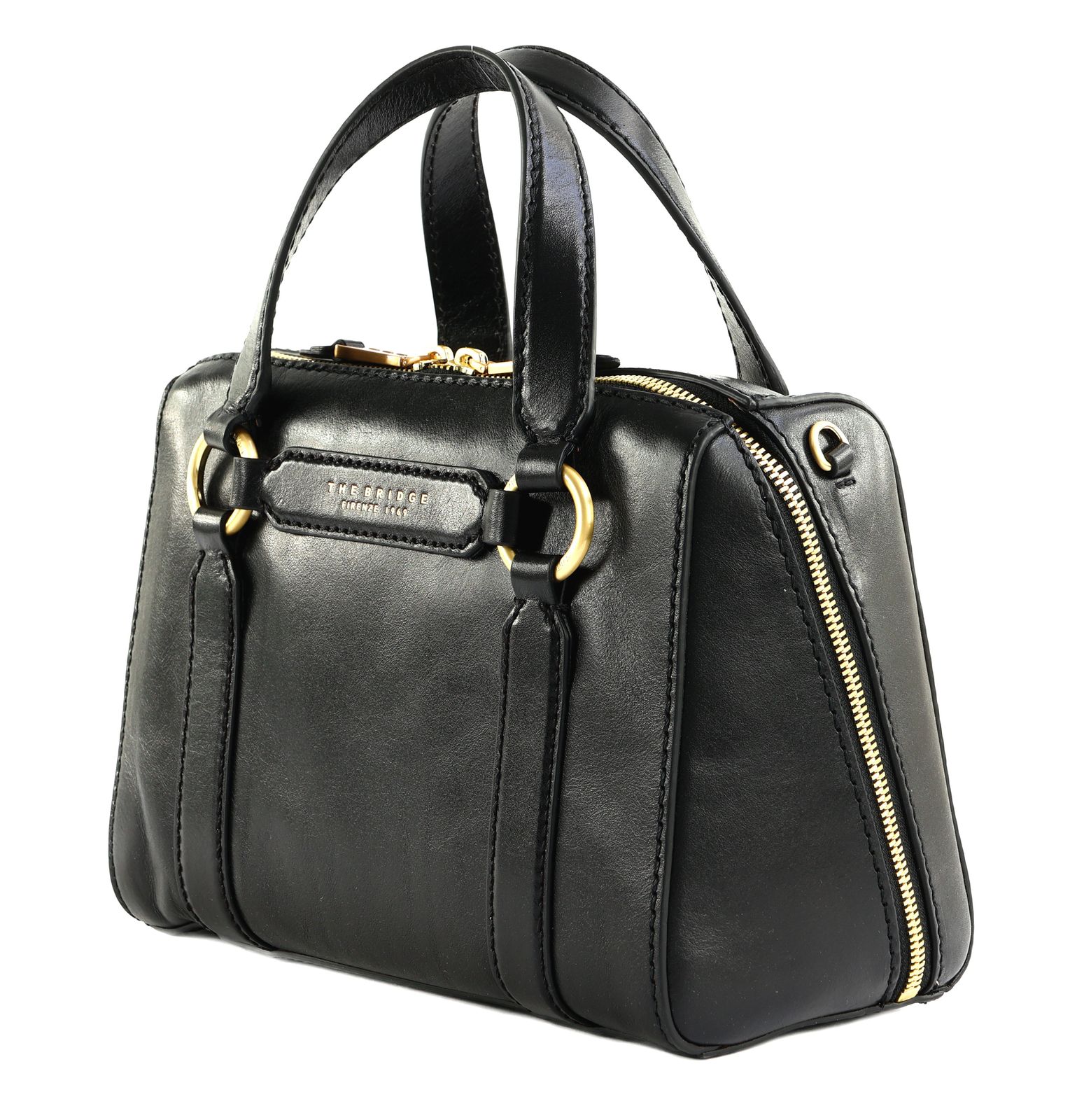 THE BRIDGE Laura Handbag Nero / Oro THE BRIDGE Laura Handbag Nero / Oro