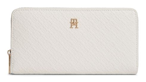 TOMMY HILFIGER TH Icon Zip Around Wallet L Soft Cream