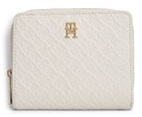 TOMMY HILFIGER TH Icon Zip Around W / Flap Mono Wallet M Soft Cream
